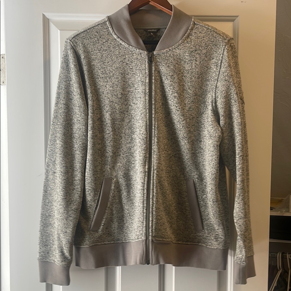 Eddie Bauer Gray Varsity Jacket